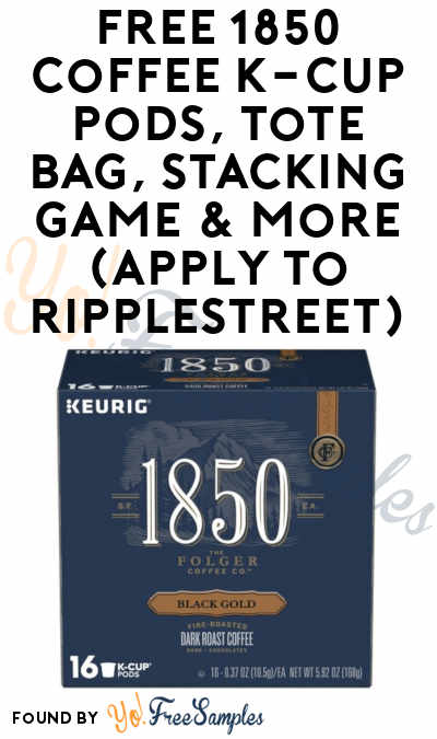 FREE 1850 Coffee K-Cup Pods, Tote Bag, Stacking Game & More (Apply To RippleStreet)