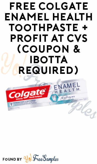 FREE Colgate Enamel Health Toothpaste + Profit At CVS (Coupon & Ibotta Required)