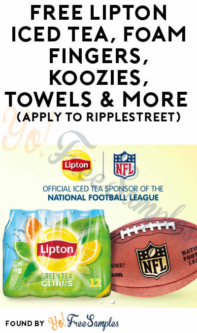 FREE Lipton Iced Tea, Foam Fingers, Koozies, Towels & More (Apply To RippleStreet)