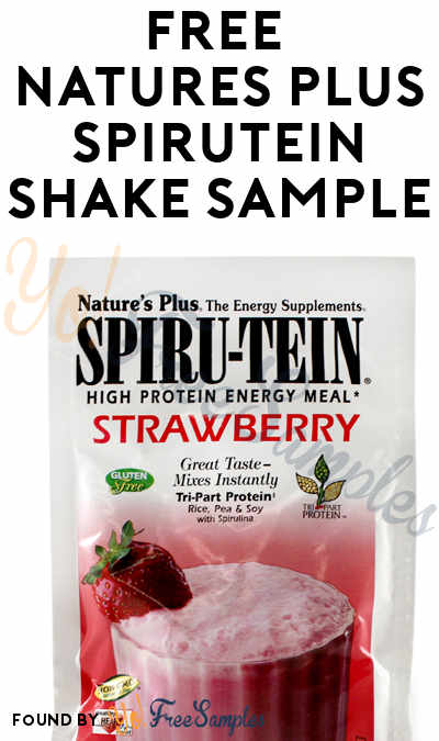 Address Form Added, Try Again! FREE Natures Plus Spirutein Shake Sample