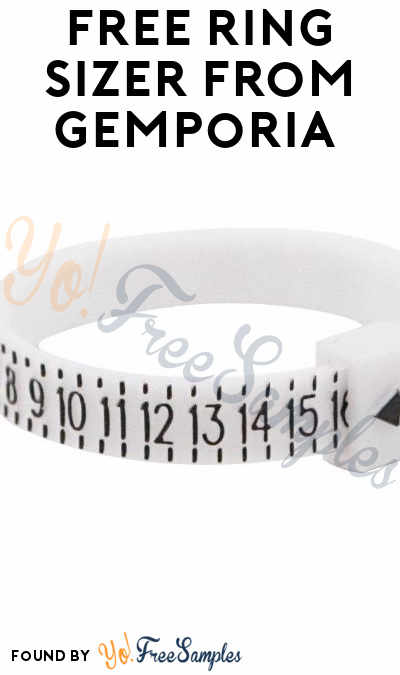 FREE Ring Sizer From Gemporia