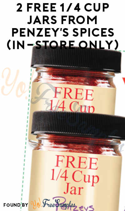 2 FREE 1/4 Cup Jars From Penzey’s Spices (In-Store Only)