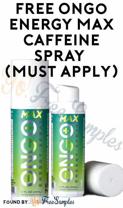 FREE OnGo Energy Max Caffeine Spray (Must Apply)