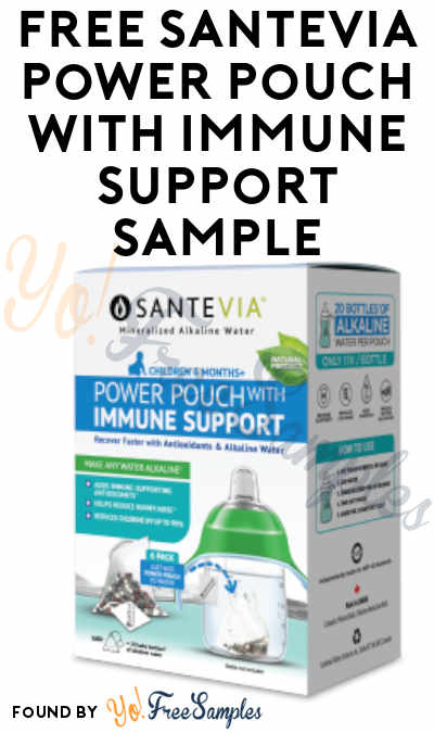 FREE Santevia Power Pouch With Immune Support Sample