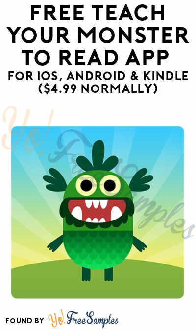FREE Teach Your Monster To Read App For iOS, Android & Kindle ($4.99 Normally)