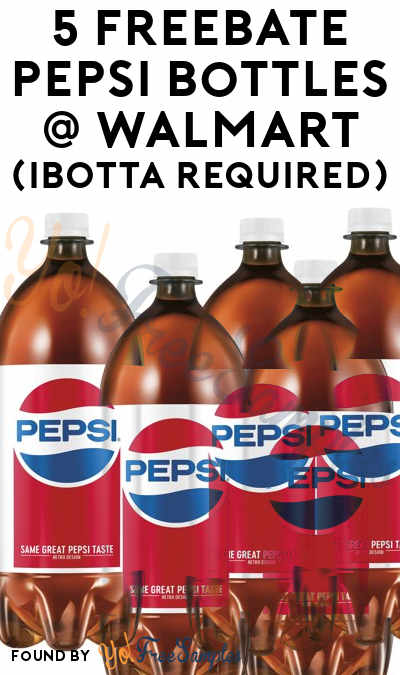 5 FREEBATE Pepsi 2L Bottles At Walmart (Ibotta Required)
