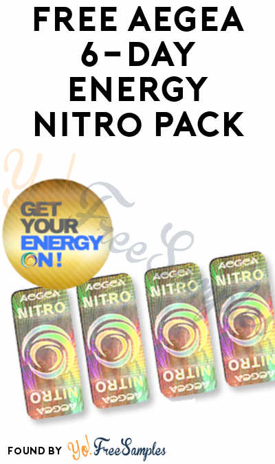 FREE Aegea 6-Day Energy Nitro Pack