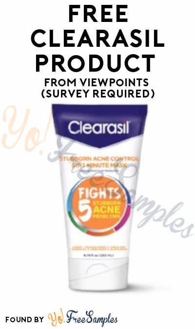 FREE Clearasil Product From ViewPoints (Survey Required)