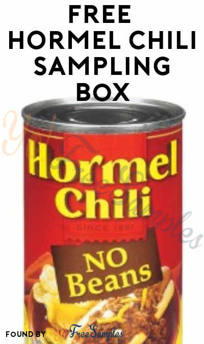 FREE HORMEL Chili Sample Box From ViewPoints (Survey Required)