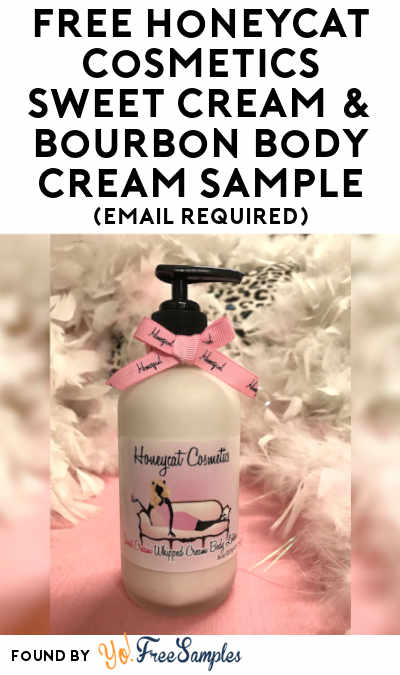 FREE Honeycat Cosmetics Sweet Cream & Bourbon Body Cream Sample (Email Required)