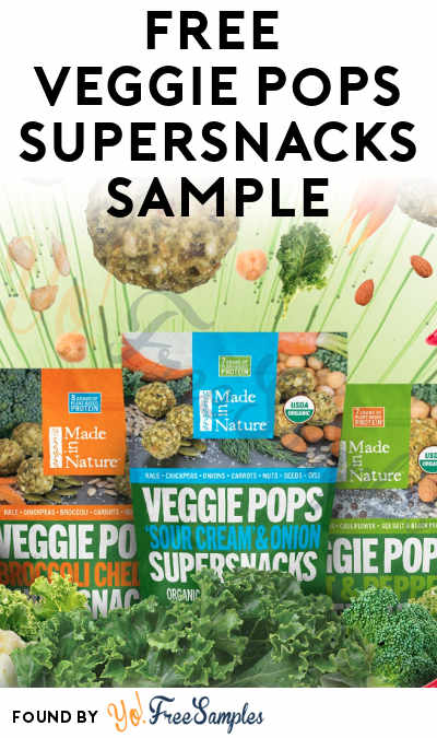Win A FREE Veggie Pops Supersnacks Sample