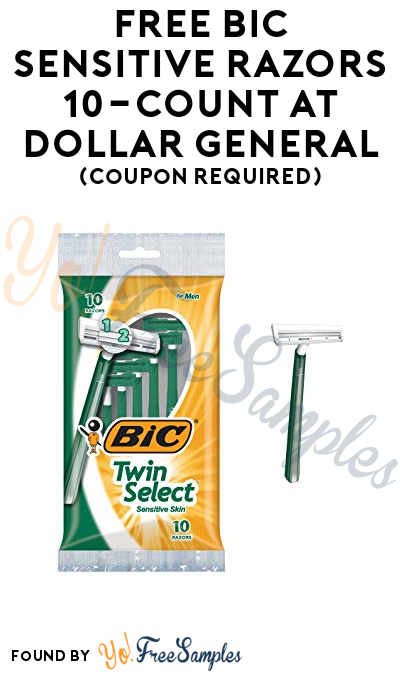 FREE Bic Sensitive Razors 10-Count At Dollar General (Coupon Required)