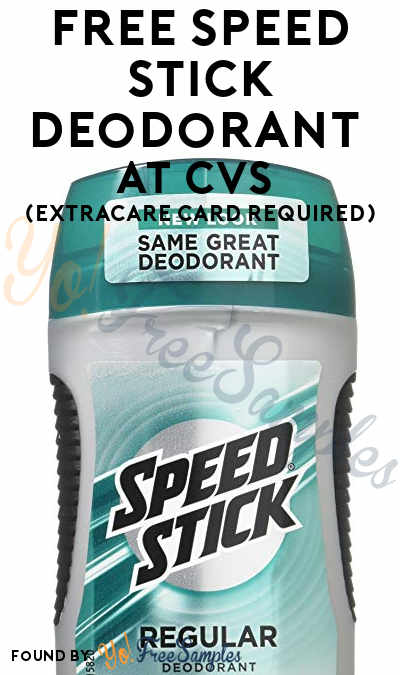 FREE Speed Stick Deodorant At CVS (ExtraCare Card Required)