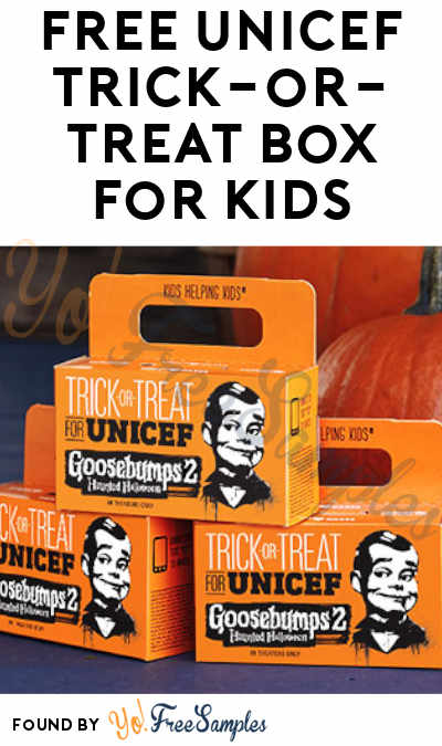 FREE Unicef Trick-or-Treat Box For Kids