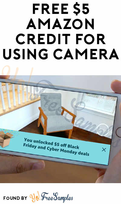 FREE $5 Credit Using Amazon’s Mobile App For Black Friday + Cyber Monday