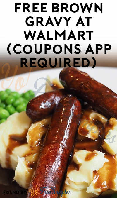 FREE Brown Gravy At Walmart (Coupons App Required)