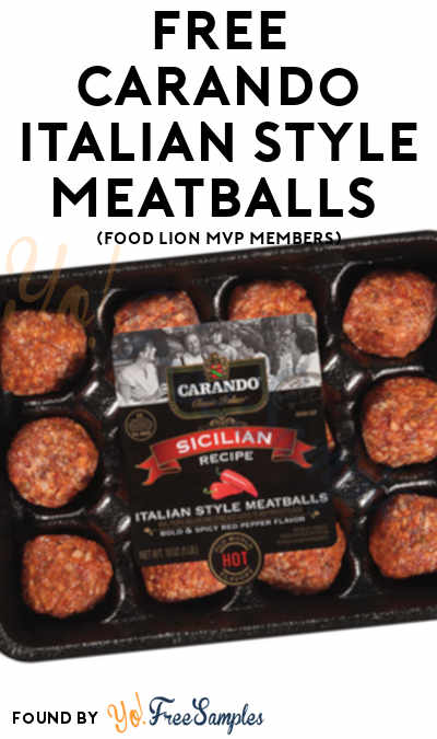 FREE Carando Italian Style Meatballs (Food Lion MVP Members)