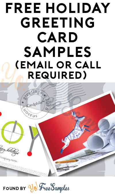 FREE Holiday Greeting Card Samples (Email or Call Required)