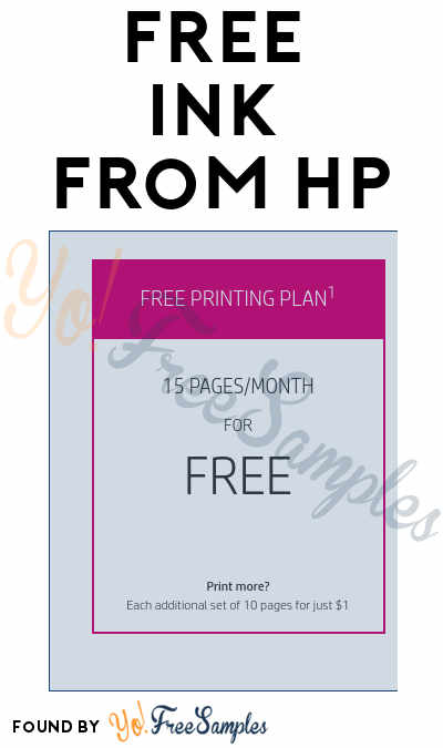 FREE Ink From HP