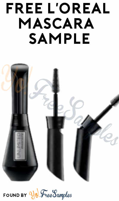 FREE L’Oreal Paris Lash Lifting and Lengthening Washable Mascara – Blackest Black Sample From ViewPoints (Must Apply)
