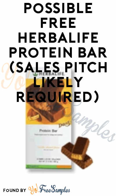 Possible FREE Herbalife Protein Bar (Sales Pitch Likely Required)