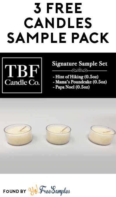 3 FREE Candles Sample Pack