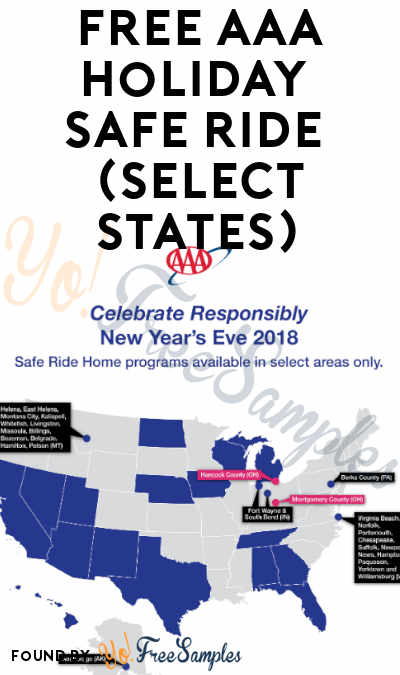 FREE AAA Holiday Safe Ride (Select States)