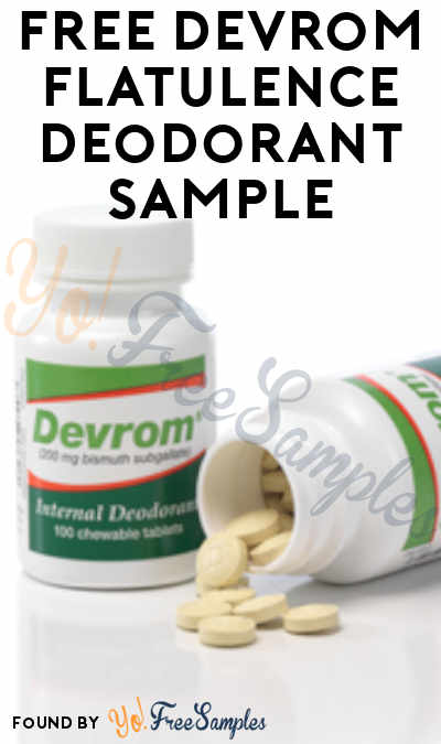 FREE Devrom Flatulence Deodorant Sample