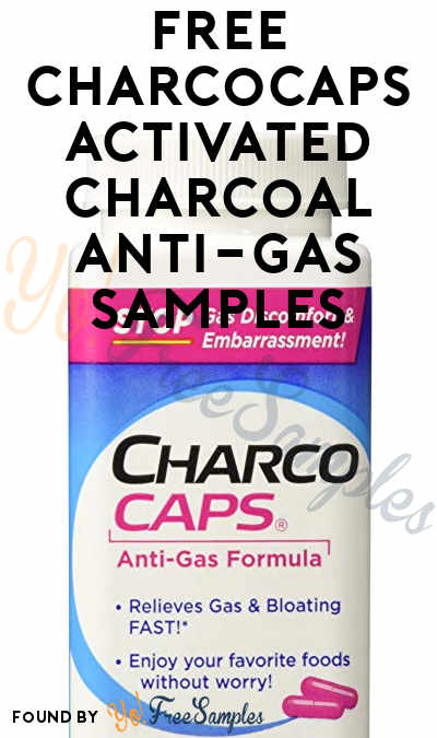 FREE CharcoCaps Activated Charcoal Anti-Gas Samples