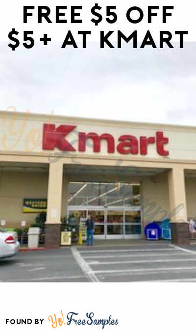 FREE $5 Off $5+ At Kmart Coupon (Text Required + In-Store Only)