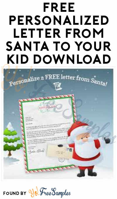 FREE Personalized Letter From Santa After Writing Santa + Printable Letter