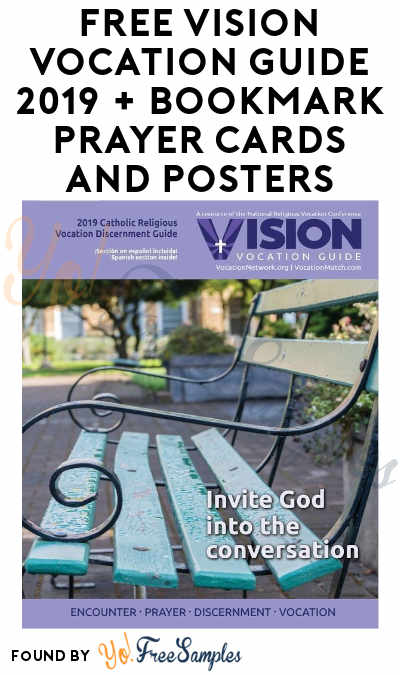 FREE Vision Vocation Guide 2019 + Bookmark Prayer Cards And Posters (Email Required)