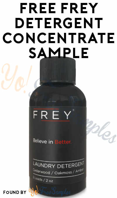 FREE Frey Detergent Concentrate Sample