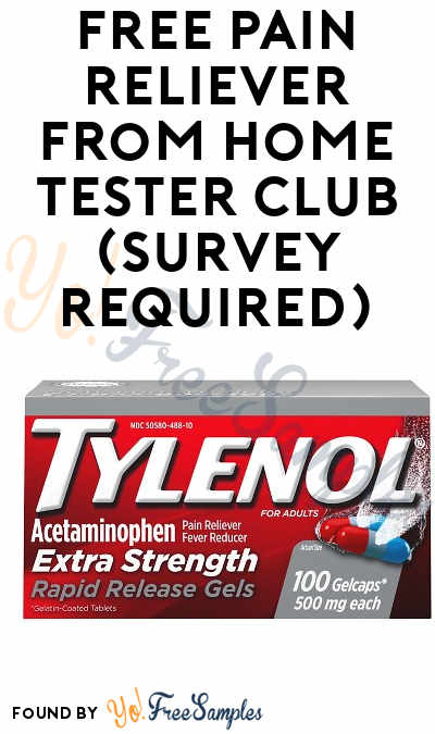 FREE Pain Reliever From Home Tester Club (Survey Required)