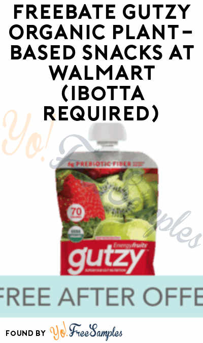 FREEBATE Gutzy Organic Plant-Based Snacks At Walmart (Ibotta Required)