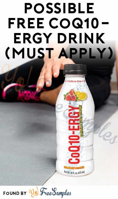 Possible FREE CoQ10-ERGY Drink (Must Apply)