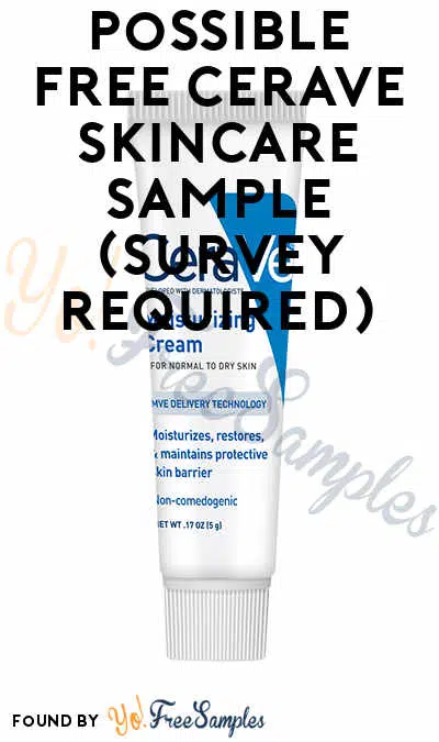 FREE CeraVe Cleansers & Winter Relief Skincare Samples (Survey Required) [Verified Received By Mail]