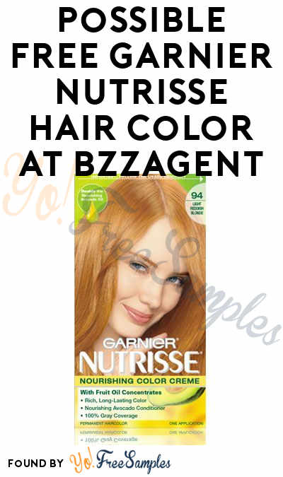 Possible FREE Garnier Nutrisse Hair Color At BzzAgent