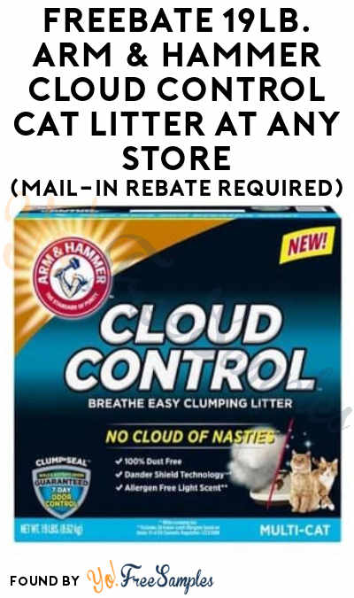FREEBATE 19lb. Arm & Hammer Cloud Control Cat Litter At Any Store (Mail-In Rebate Required)
