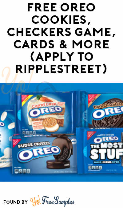 FREE OREO Cookies, Checkers Game, Cards & More (Apply To RippleStreet)