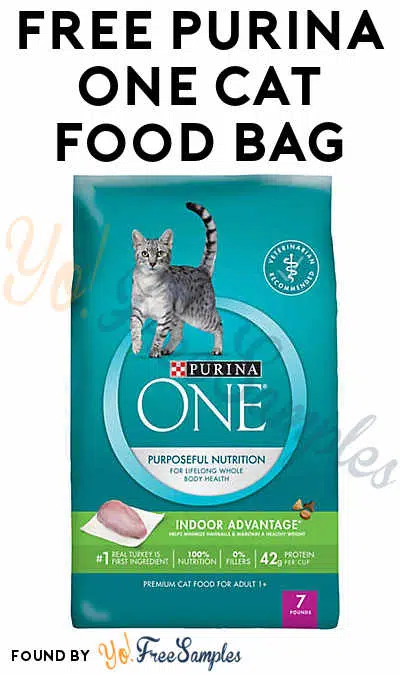 FREE Purina ONE Cat Food Bag [Verified Received By Mail]