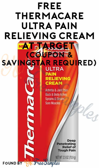 FREE ThermaCare Ultra Pain Relieving Cream At Target (Coupon & SavingStar Required)