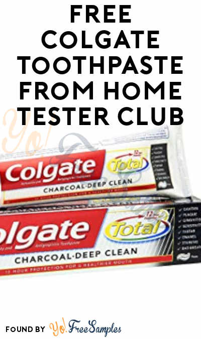 FREE Coglate Toothpaste From Home Tester Club (Survey Required)