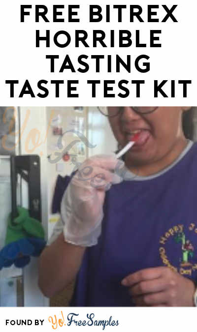FREE Bitrex Horrible Tasting Taste Test Kit