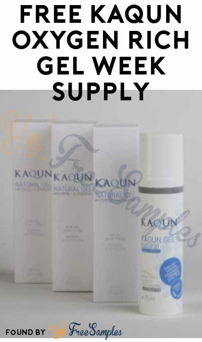 FREE KAQUN Oxygen-Rich Gel Week Supply