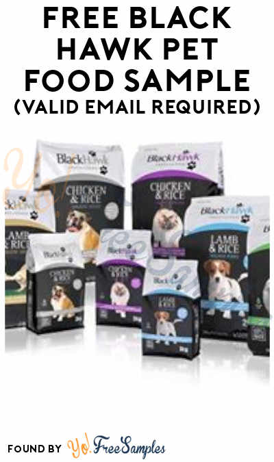 Possible FREE Black Hawk Pet Food Sample (Valid Email Required)