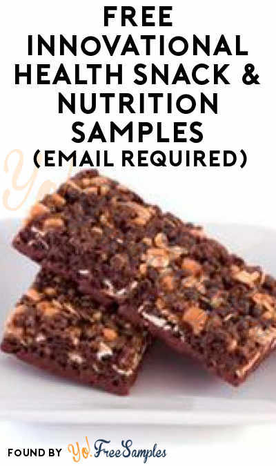 FREE Innovational Health Snack & Nutrition Samples (Email Required)