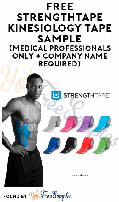 FREE StrengthTape Kinesiology Tape Sample (Medical Professionals Only + Company Name Required)