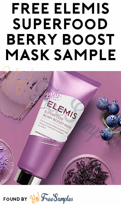 FREE Elemis Superfood Berry Boost Mask Sample