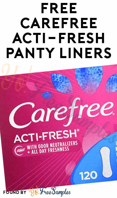 FREE Carefree Acti-Fresh Twist Resist Panty Liners Sample [Verified Received By Mail]